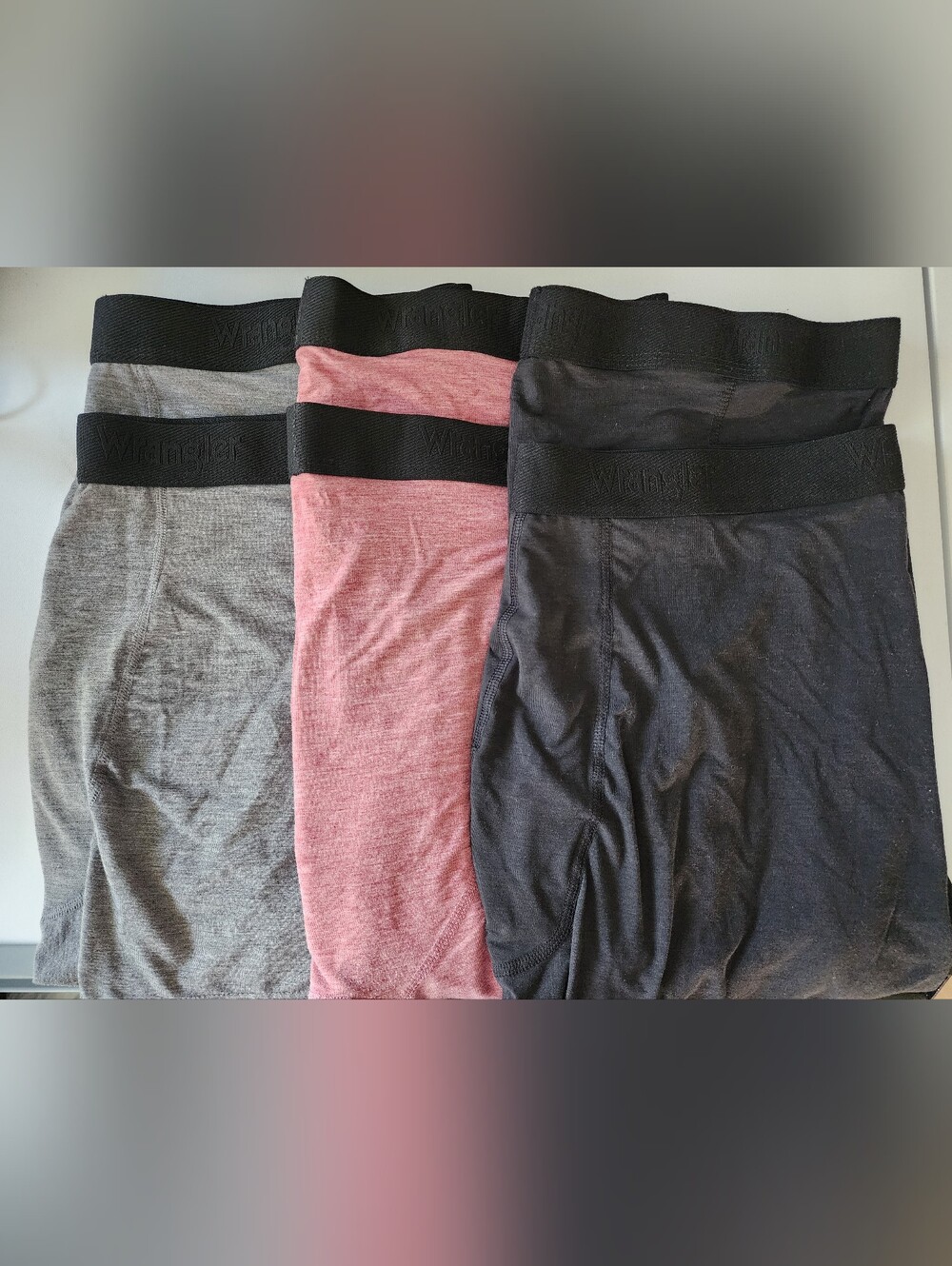 NWOT Wrangler Boxer Briefs 6 Pack- 2XL (44-46)- Grey, Red, Black